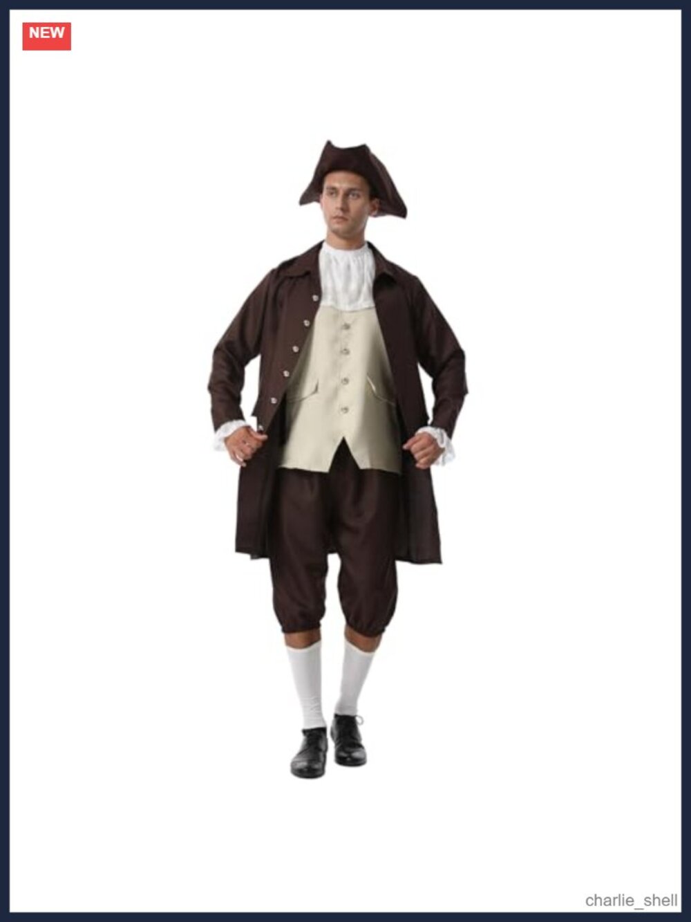 Benjamin Franklin Colonial Costume Adult Men Historical Deluxe Halloween